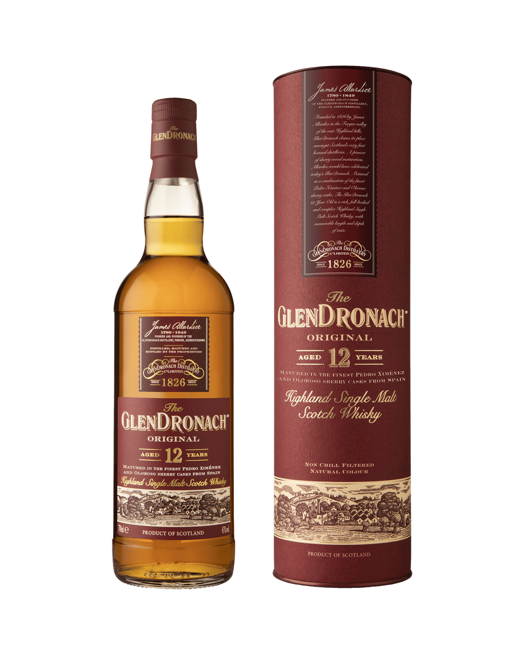 The GlenDronach 12 Year Old Single Malt Scotch Whisky 700ml