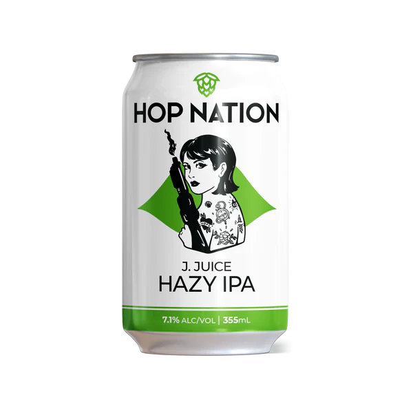 Hop Nation J - Juice Hazy IPA 375ml Can