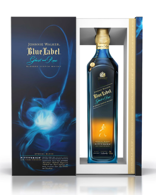 Johnnie Walker Blue Label Ghost and Rare Pittyvaich Blended Scotch Whisky 750ml