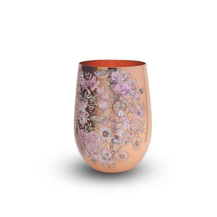 Floral Print Copper Glasses - Craft Republic Liquor