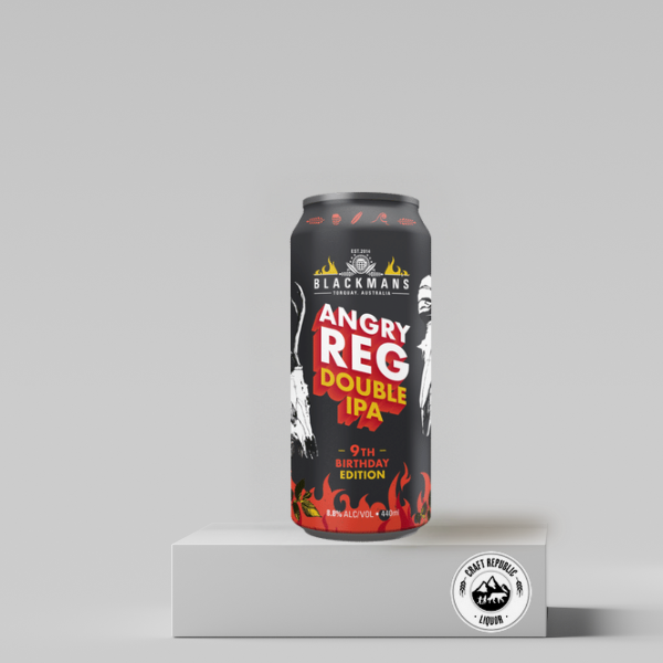 Blackman's Angry Reg Double IPA 9th Birthday Edition 440ml Can