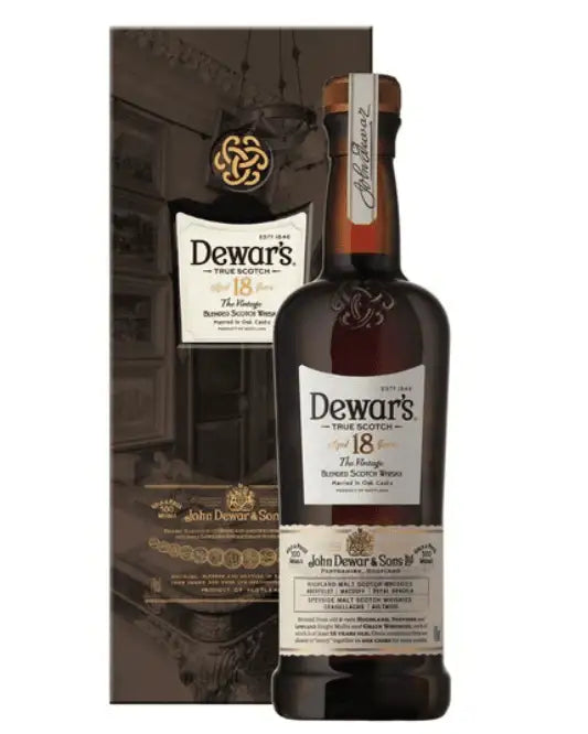 Dewar's 18 Year Old The Vintage Blended Scotch Whisky 700ml - Craft Republic Liquor