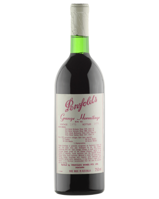 1975 Penfolds Bin 95 Grange Shiraz 750ml Minor Label Issue - Craft Republic Liquor