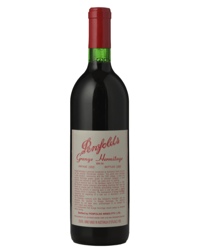 1983 Penfolds Bin 95 Grange Shiraz 750ml Re-Corking Clinic 2004