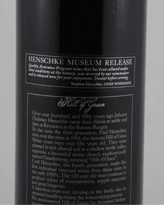 1991 Henschke Hill of Grace Shiraz 750ml - Craft Republic Liquor