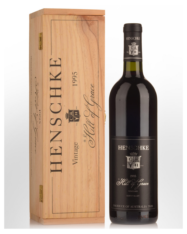 1995 Henschke Hill of Grace Shiraz 750ml Original Wood Box