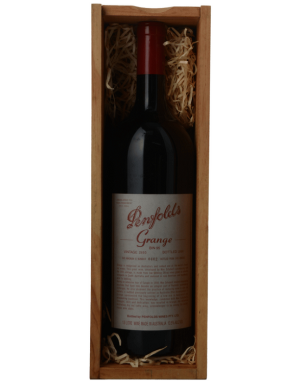 1995 Penfolds Bin 95 Grange Shiraz 1.5L Magnum Wooden Gift Box - Craft Republic Liquor