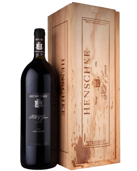 1996 Henschke Hill of Grace Shiraz 1.5L Magnum Original Wood Box - Craft Republic Liquor