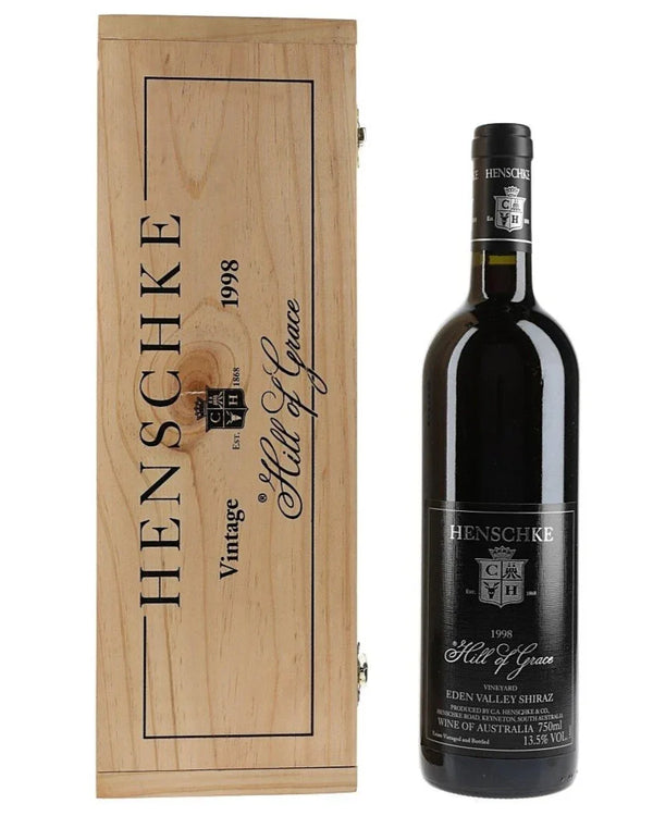1998 Henschke Hill of Grace Shiraz 750ml Original Wood Box - Craft Republic Liquor