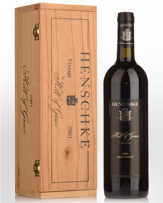 2001 Henschke Hill of Grace Shiraz 750ml Original Wood Box - Craft Republic Liquor