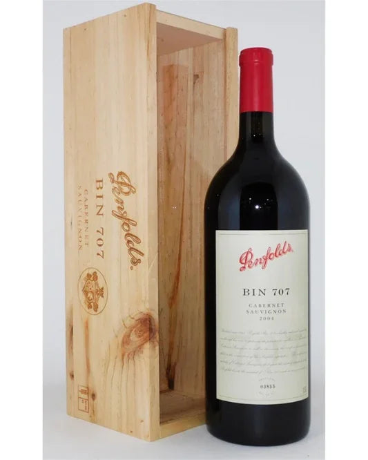 2004 Penfolds Bin 707 Cabernet Sauvignon 1.5L Magnum Original Wood Box - Craft Republic Liquor