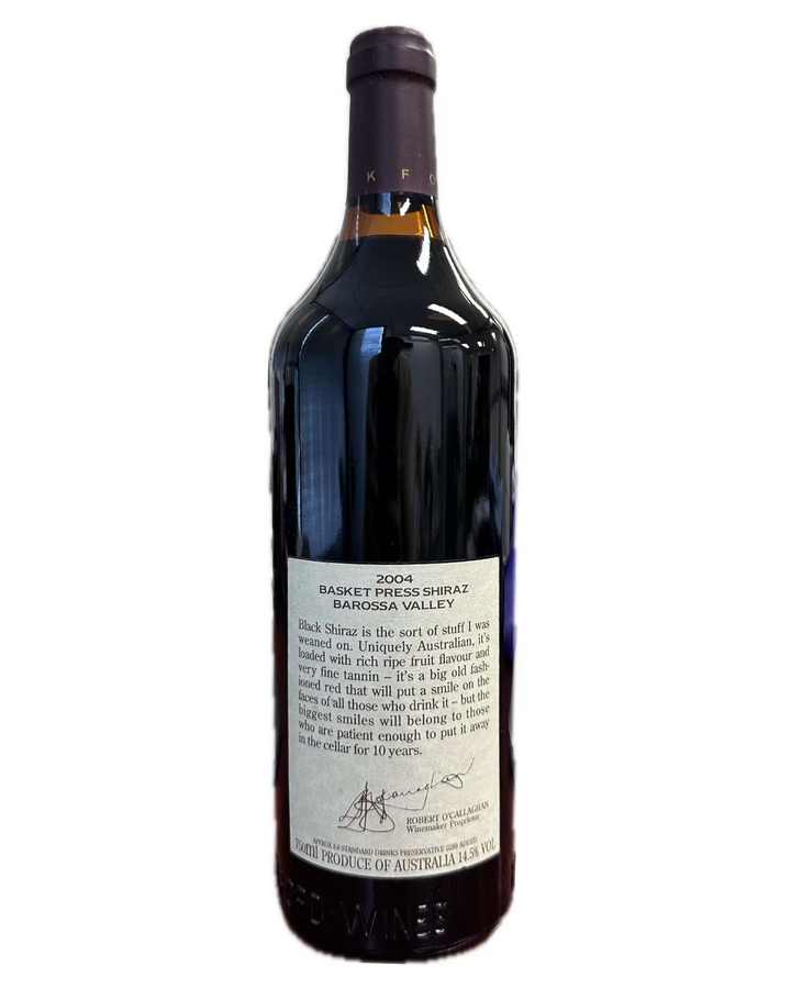 2004 Rockford Basket Press Shiraz 750ml - Craft Republic Liquor