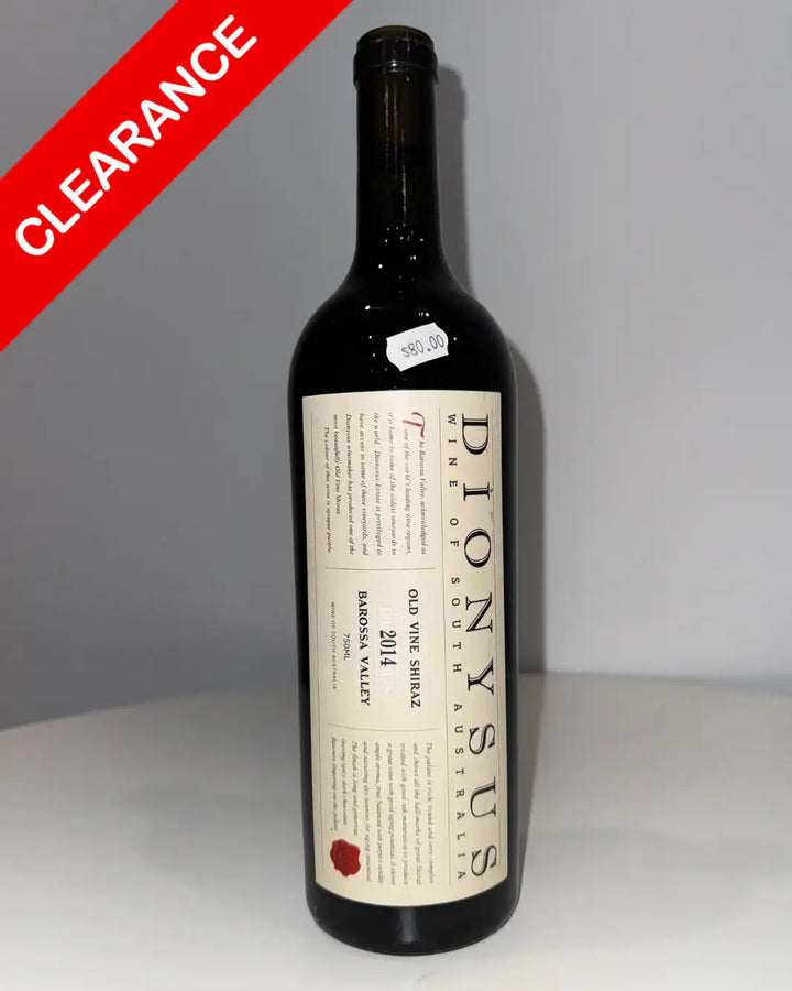 2014 Dionysus Old Vine Shiraz 750ml - Craft Republic Liquor