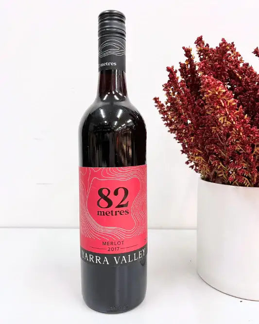 2017 82 Metres Yarra Valley Merlot 750ml - Craft Republic Liquor