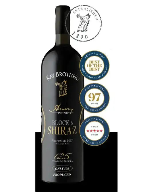 2017 Kay Brothers Amery Vineyards Block 6 Shiraz 1.5L Magnum - Craft Republic Liquor
