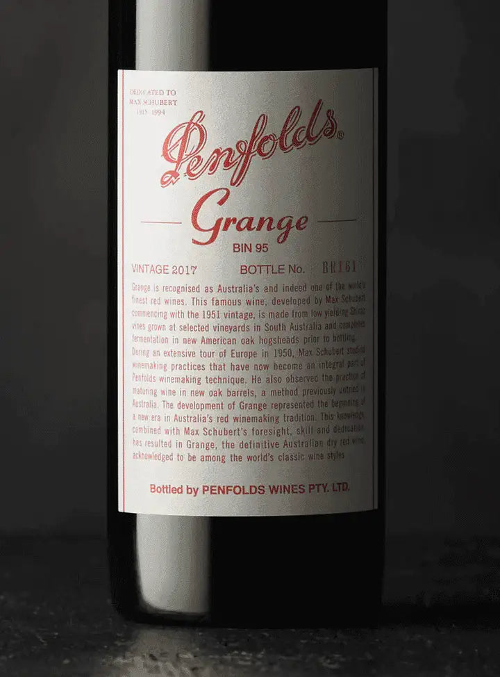 2017 Penfolds Bin 95 Grange Shiraz 750ml Gift Box - Craft Republic Liquor