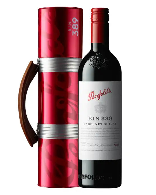 2019 Penfolds Bin 389 Cabernet Shiraz Travel Tin Gift Pack 750ml - Craft Republic Liquor