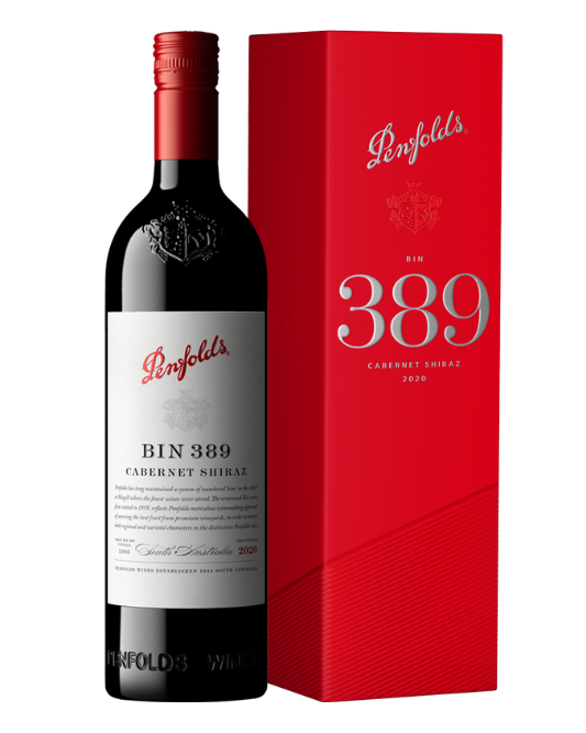 2019 Penfolds Bin 389 Cabernet Shiraz 750ml Gift Box - 6 bottles