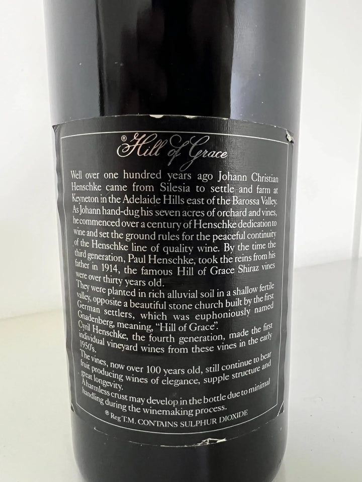 1987 Henschke Hill Of Grace Shiraz 750ml - Craft Republic Liquor