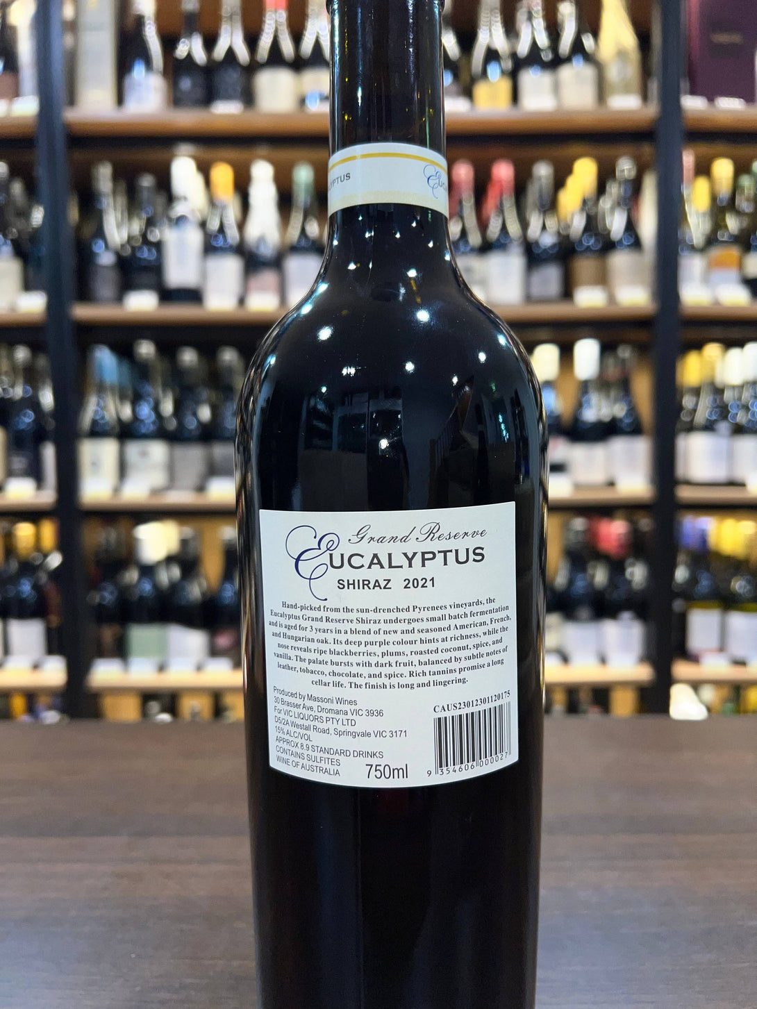 2021 Eucalyptus Grand Reserve Shiraz 750ml - Craft Republic Liquor