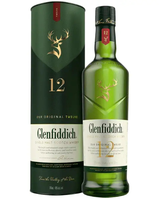 Glenfiddich 12 Year Old Single Malt Scotch Whisky 750ml - Craft Republic Liquor