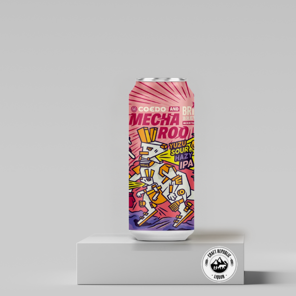 Bright Brewery MechaRoo Yuzu Sour Hazy IPA 440ml Can