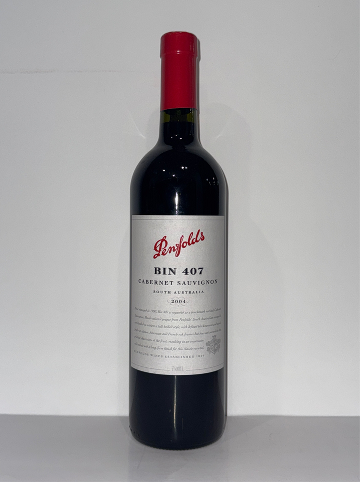 2004 Penfolds Bin 407 Cabernet Sauvignon 750ml
