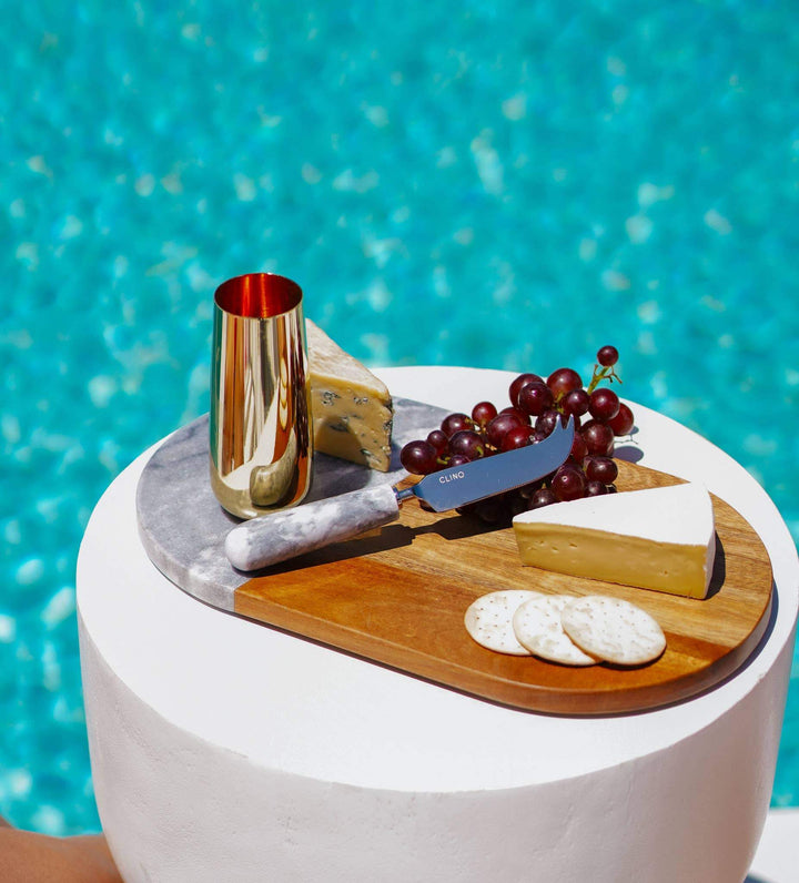 Grey Marble Timber Cheese Board - Craft Republic Liquor