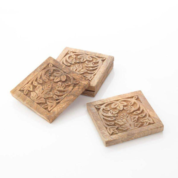 Carved Timber Coasters - Craft Republic Liquor