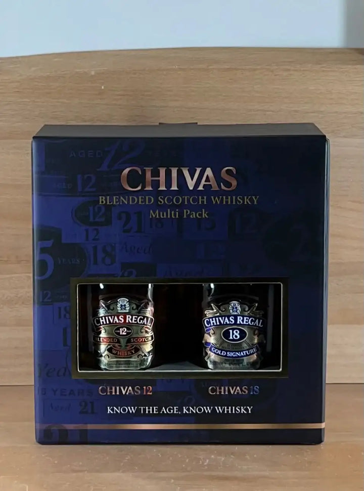 Chivas Regal 12 YO and 18 YO 200ml×2 Multi Pack - Craft Republic Liquor