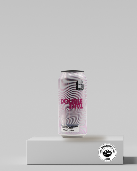 One Drop Double Take Strawberry & Cream Dbl Fruited Sour 440ml Can