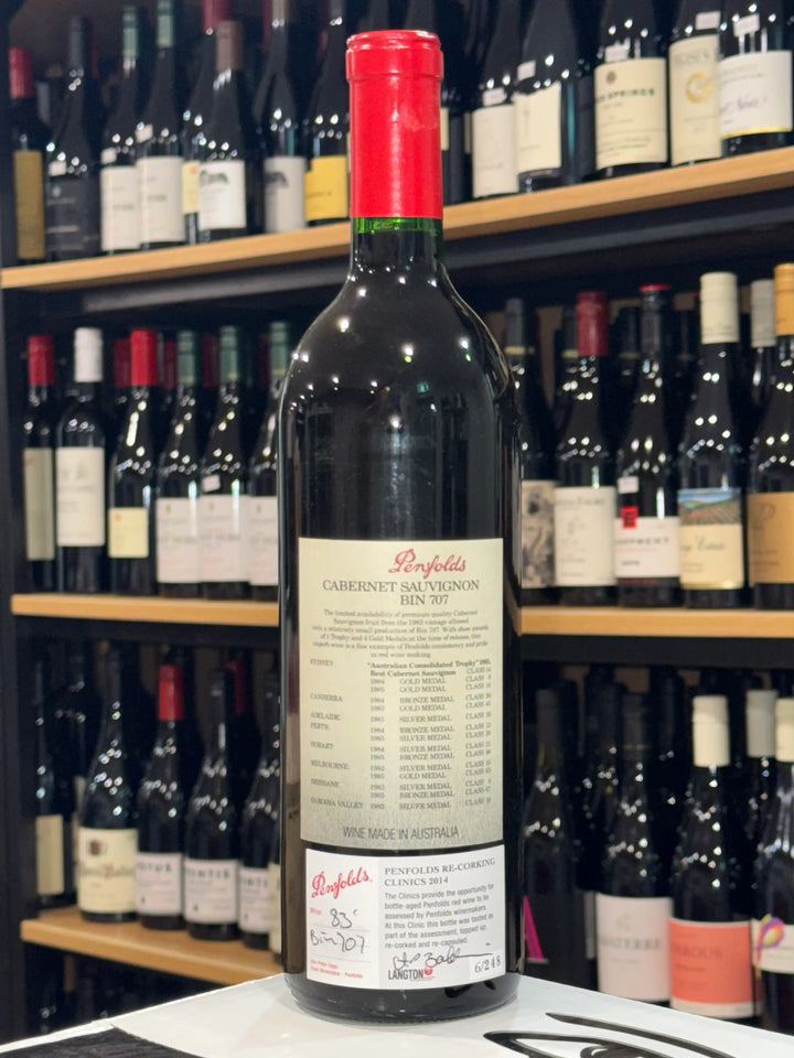 1983 Penfolds Bin 707 Cabernet Sauvignon 750ml (Clinic 2014) - Craft Republic Liquor