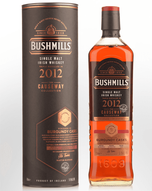 2012 Bushmills 'The Causeway Collection' Burgundy Casks Single Malt Irish Whiskey 700ml - Craft Republic Liquor