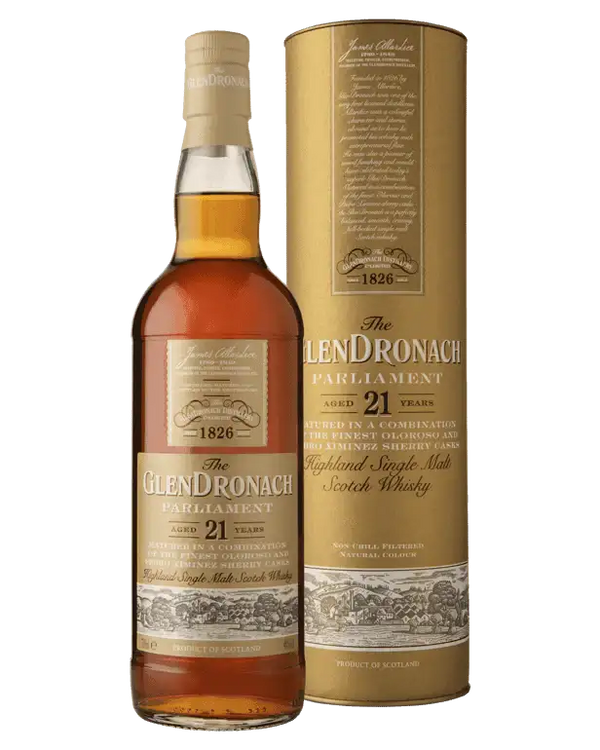 The GlenDronach 21 Year Old Parliament Single Malt Scotch Whisky 700ml - Craft Republic Liquor