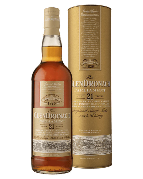 The GlenDronach 21 Year Old Parliament Single Malt Scotch Whisky 700ml