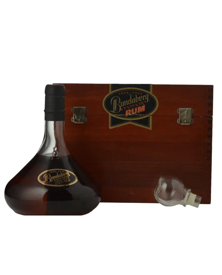 BUNDABERG Vat 100 1888 - 1988 Centenary Rum 40% 750ml Individual Timber Case