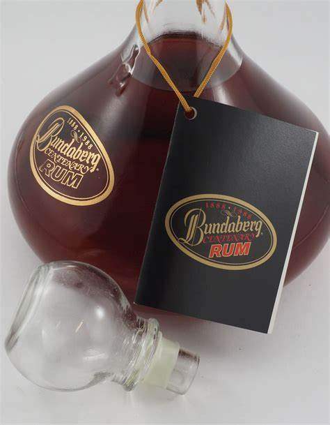 BUNDABERG Vat 100 1888 - 1988 Centenary Rum 40% 750ml Individual Timber Case