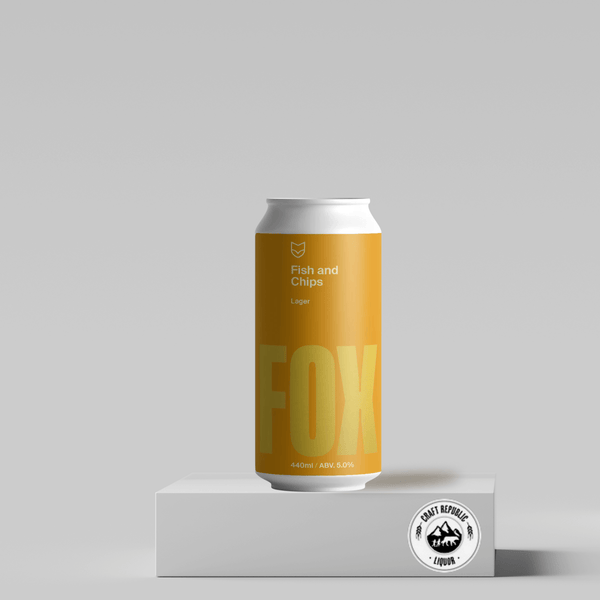 Fox Friday Fish and Chips Lager 440ml Can