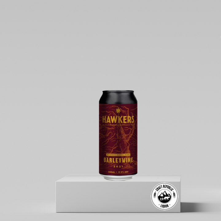Hawkers Apple Brandy Barrel-aged Barley Wine 440ml Can - Craft Republic Liquor