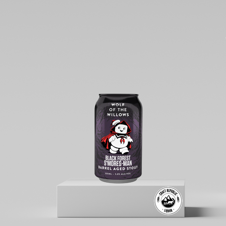 Wolf of the Willows Black Forest S'mores Man 355ml Can - Craft Republic Liquor