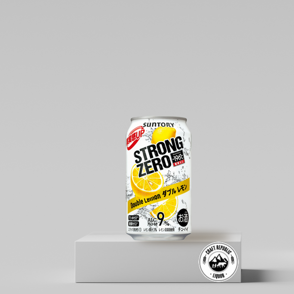 Suntory Strong Zero Double Lemon 9% 350ml Can - Craft Republic Liquor