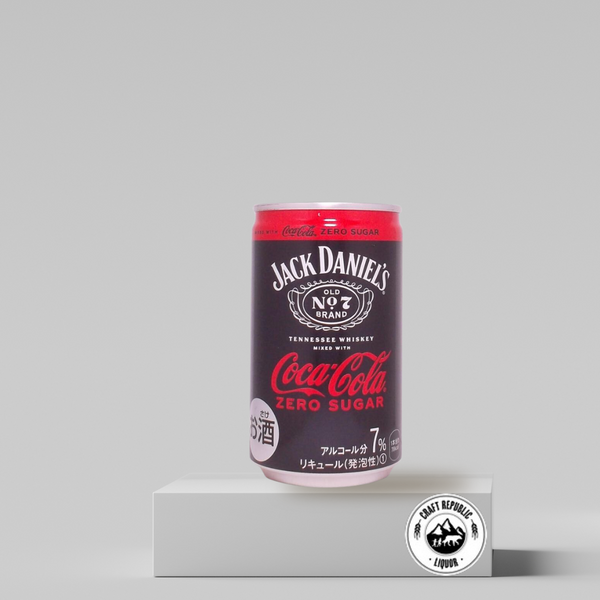 Jack Daniels Coke Zero 7% 350ml Can - Craft Republic Liquor