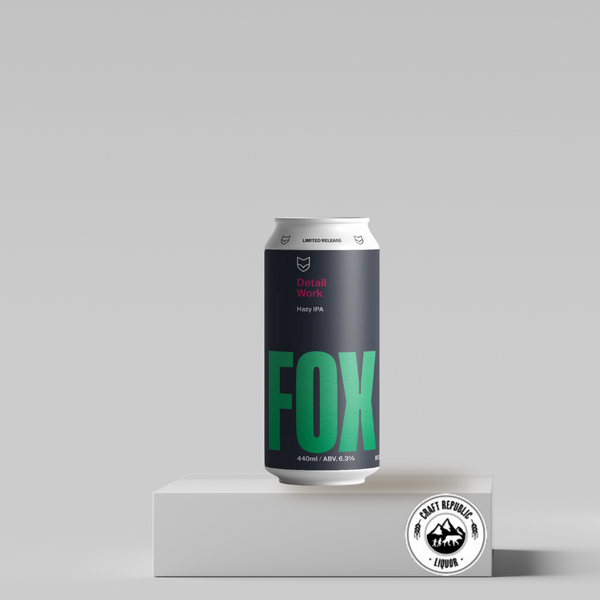 Fox Friday Detail Work Hazy IPA 440ml Can