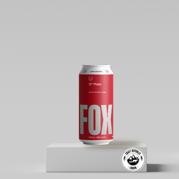 Fox Friday 12 Plato Czech Amber Lager 440ml Can