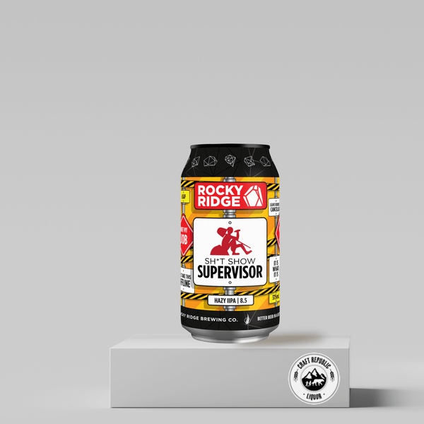 Rocky Ridge Sh*t Show Supervisor Hazy IIPA 375ml Can