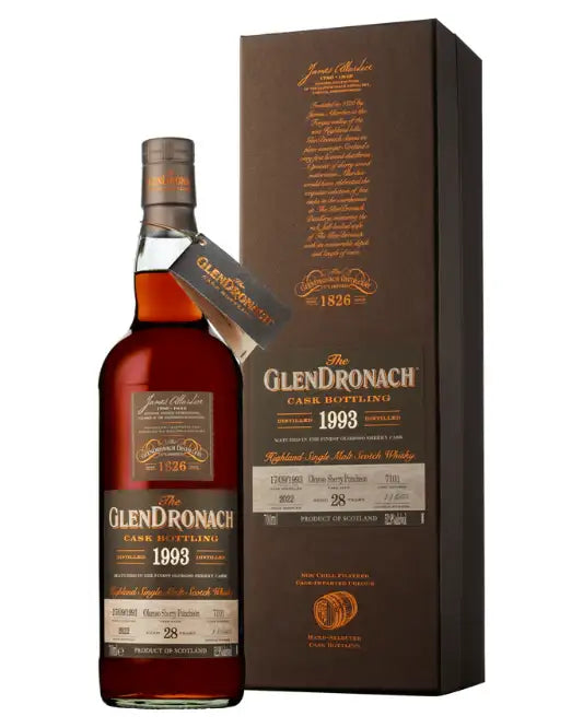 GlenDronach 1993 28 Year Old Oloroso Sherry Puncheon Single Cask 700ml - Craft Republic Liquor