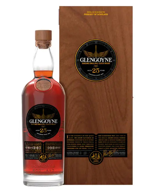 Glengoyne 25 Year Old Single Malt Scotch Whisky 48% 700ml - Craft Republic Liquor