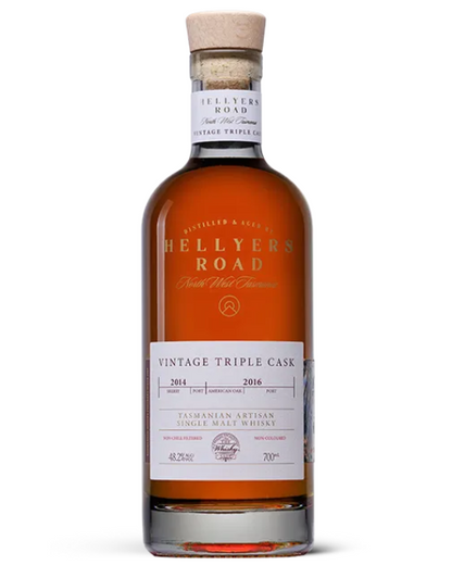 Hellyers Road Vintage Triple Cask Tasmanian Artisan Single Malt Whisky 700ml