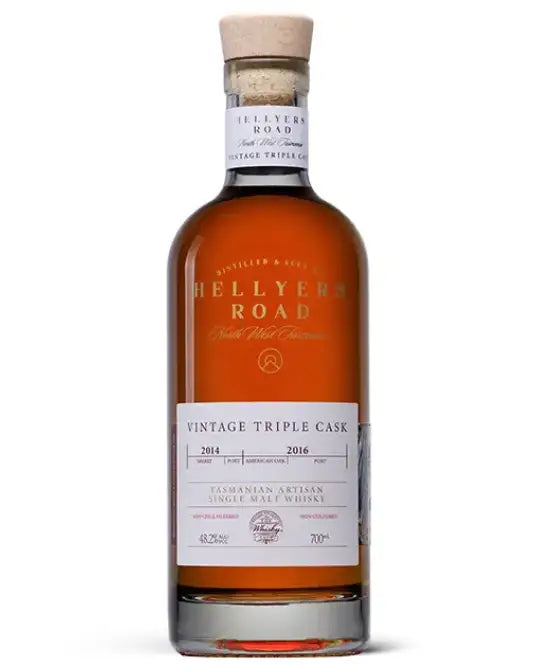Hellyers Road Vintage Triple Cask Tasmanian Artisan Single Malt Whisky 700ml - Craft Republic Liquor