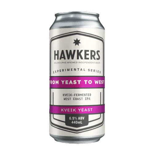 Hawkers From Yeast to West Kviek-Fermented West Coast IPA 440ml Can